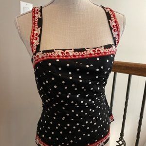 WHBM bustier top worn with/without straps   NWOT